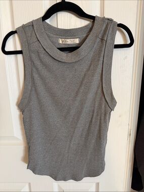 NWOT We The Free Ribbed Sleeveless Tank Top in Gray